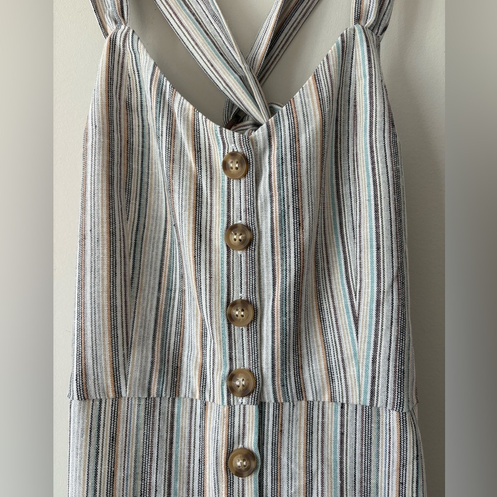 Knot Sisters Striped Jumpsuit NWT - Picture 5 of 14